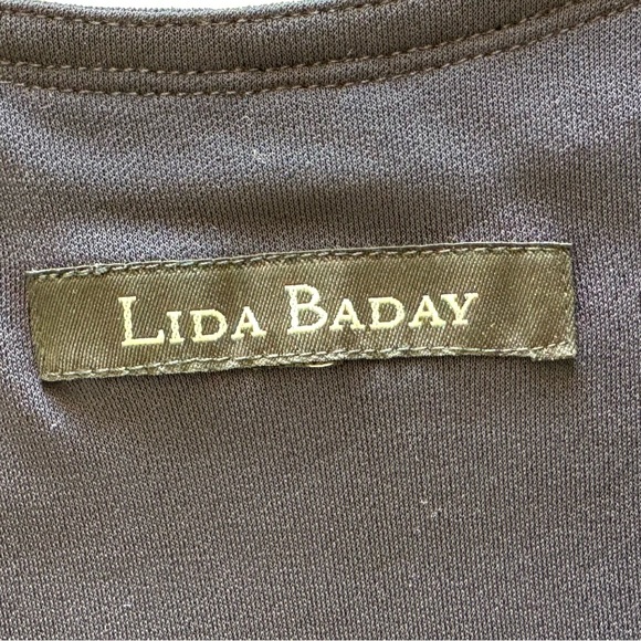 Lida Baday navy blue fit & flare jersey dress size 8 - Picture 3 of 7